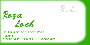 roza loch business card